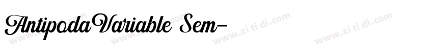 AntipodaVariable Sem字体转换